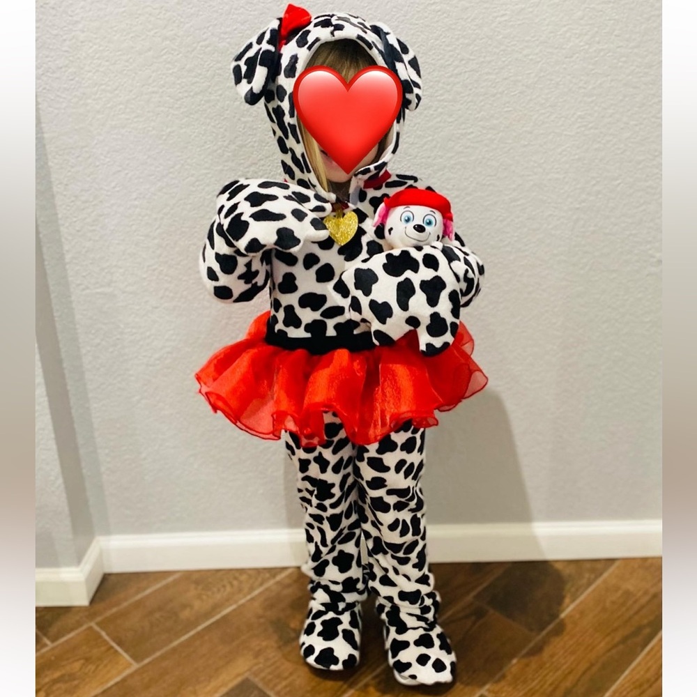 Dalmatian Dog Print Halloween Costume Size 4T